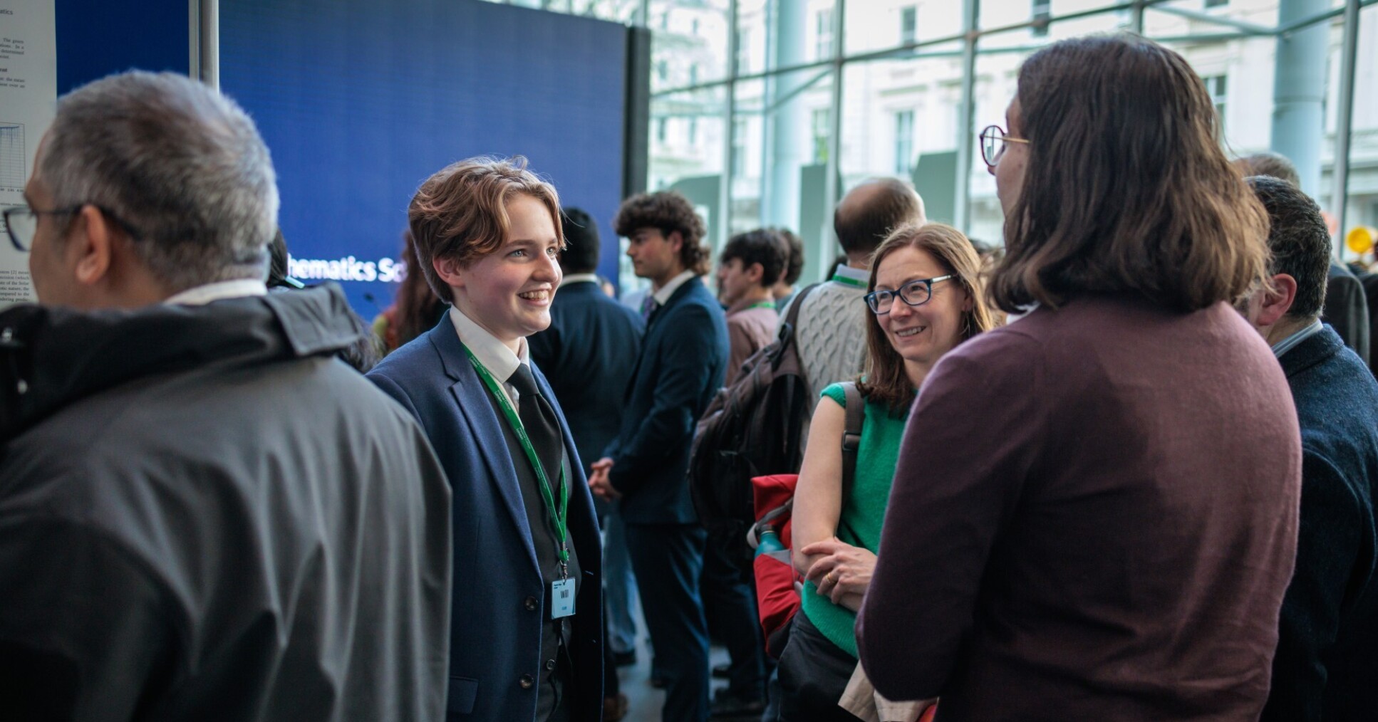 A student from Imperial College London Mathematics School at the ICLMS Research Project Presentation Day and Finale.