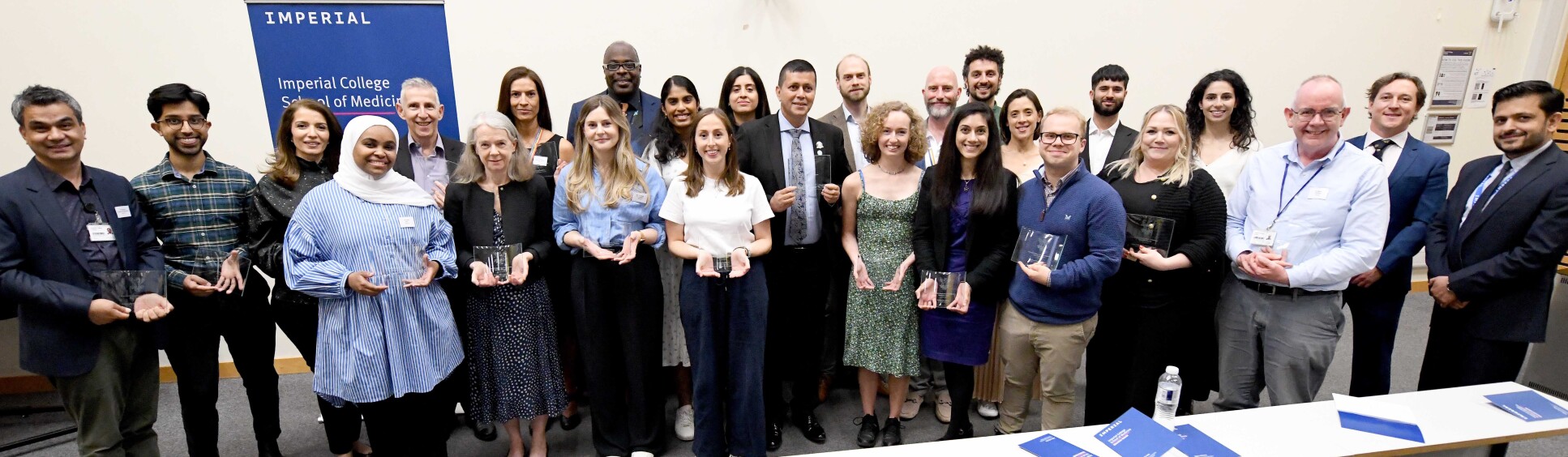 All Education Award 2024 winners, with Dr James Jensen-Martin and Professor Amir Sam