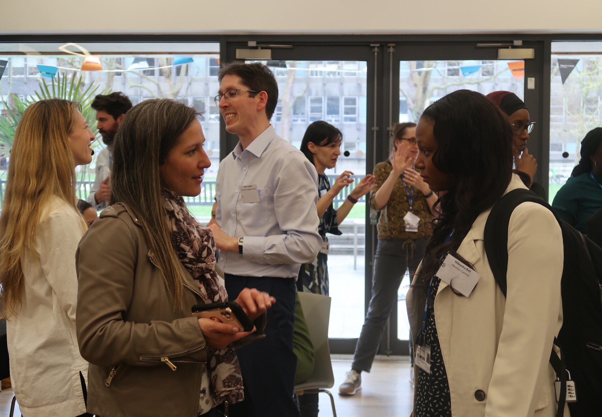 IGHI staff socialising as part of the speed networking session. Credits: Holly Merton/IGHI 