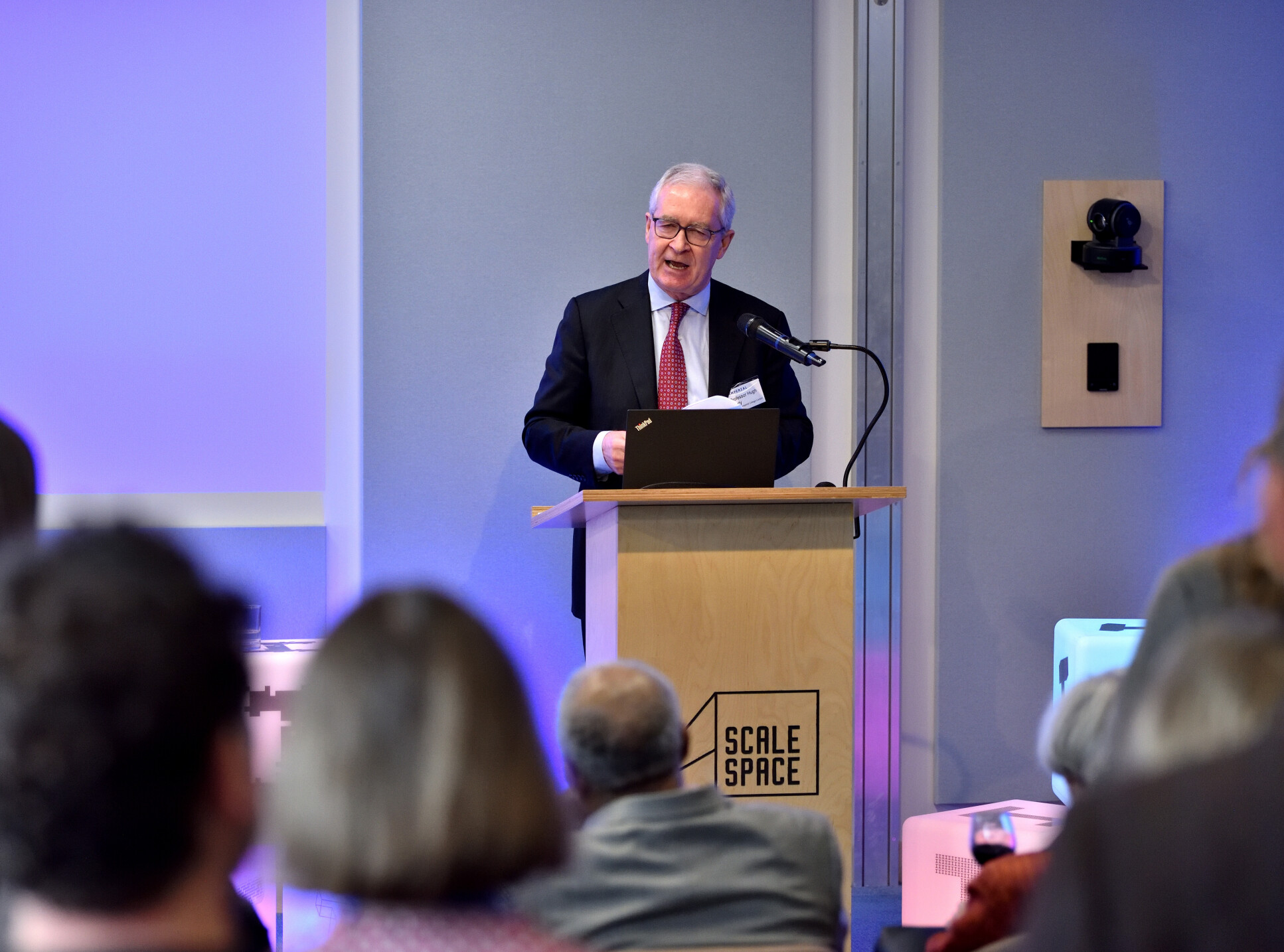 President Hugh Brady thanked guests for their support and shared Imperial's new strategy.