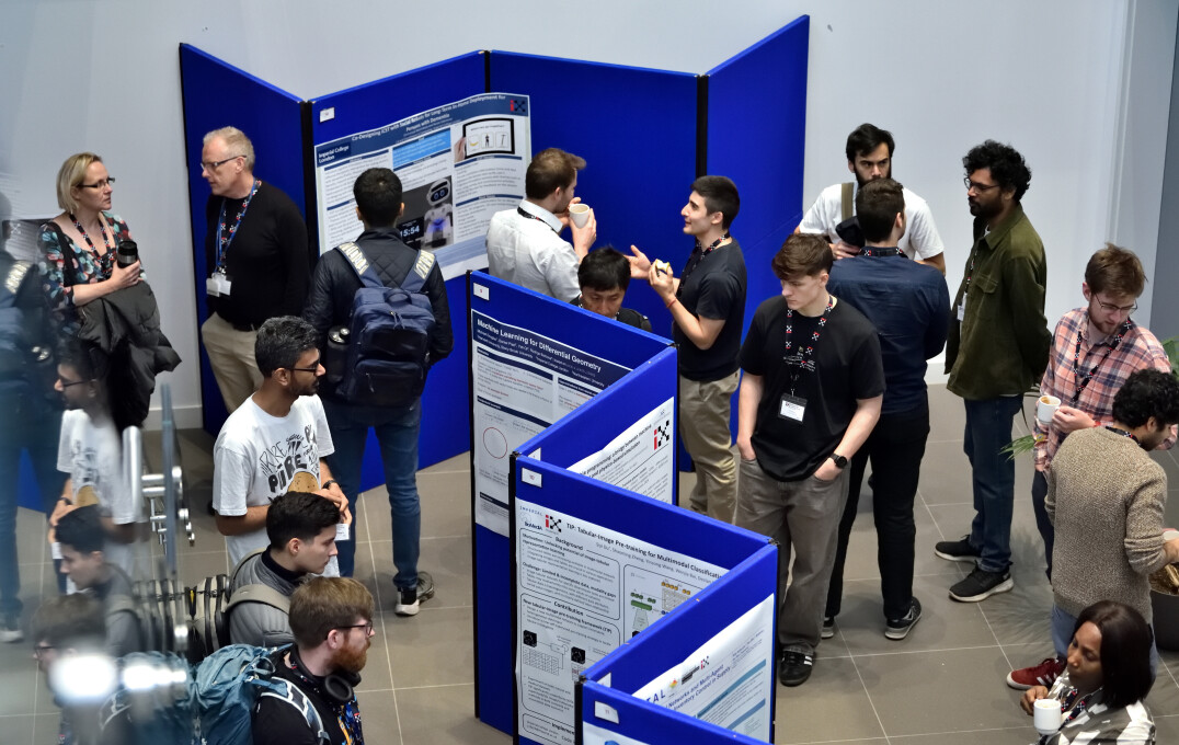 Attendees during the Research Poster Competition.