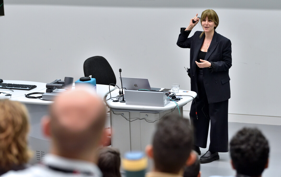 Dr Atoosa Kasirzadeh during her keynote lecture. 