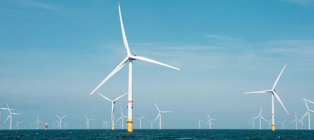 wind turbines at sea