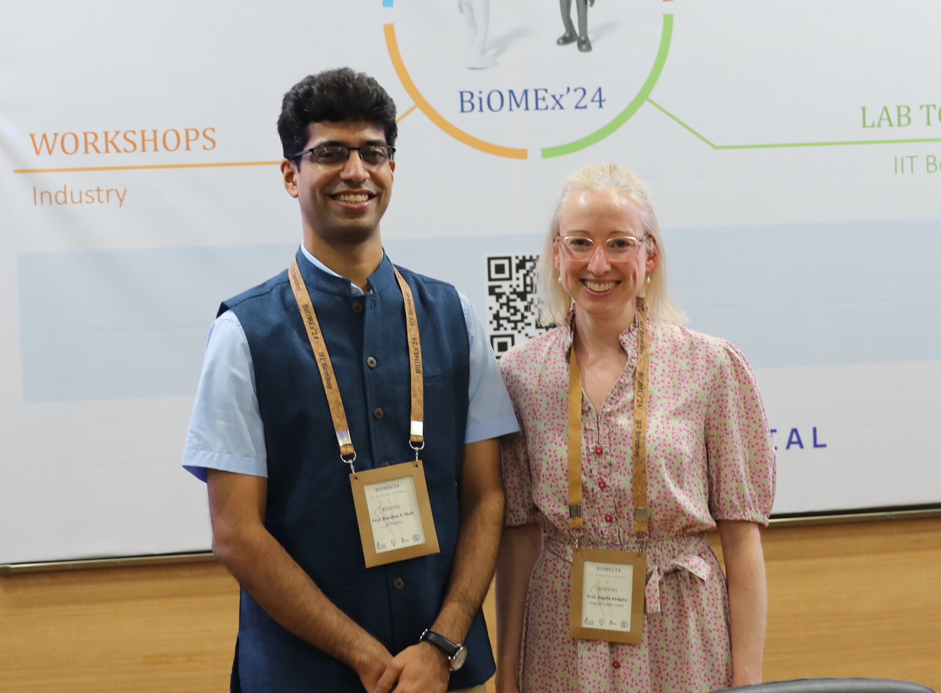 Dr Angela Kedgley, from the Department of Bioengineering, and Dr Darshan S. Shah, from IIT Bombay,