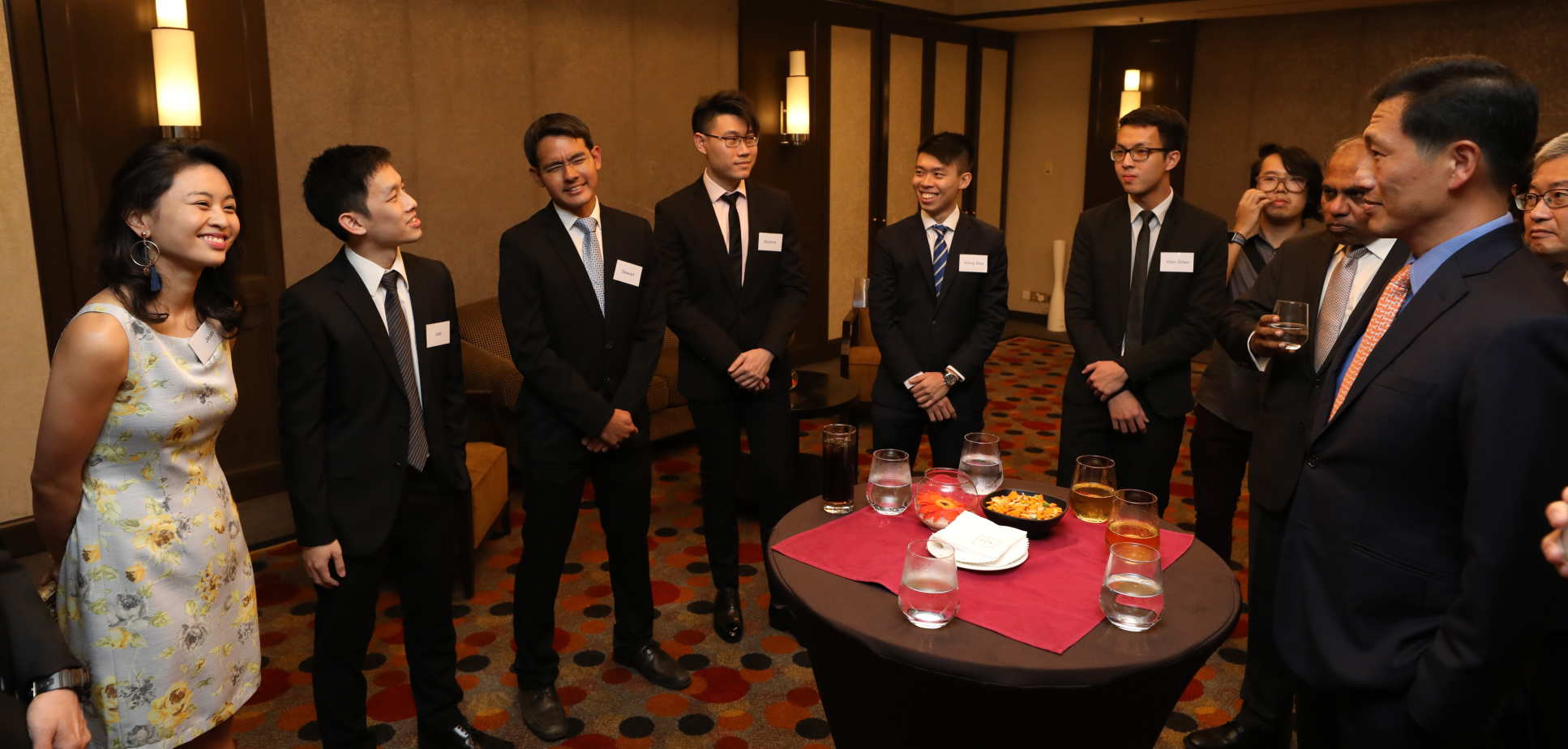 Graduands chatted with Education Minister Ong Ye Kung