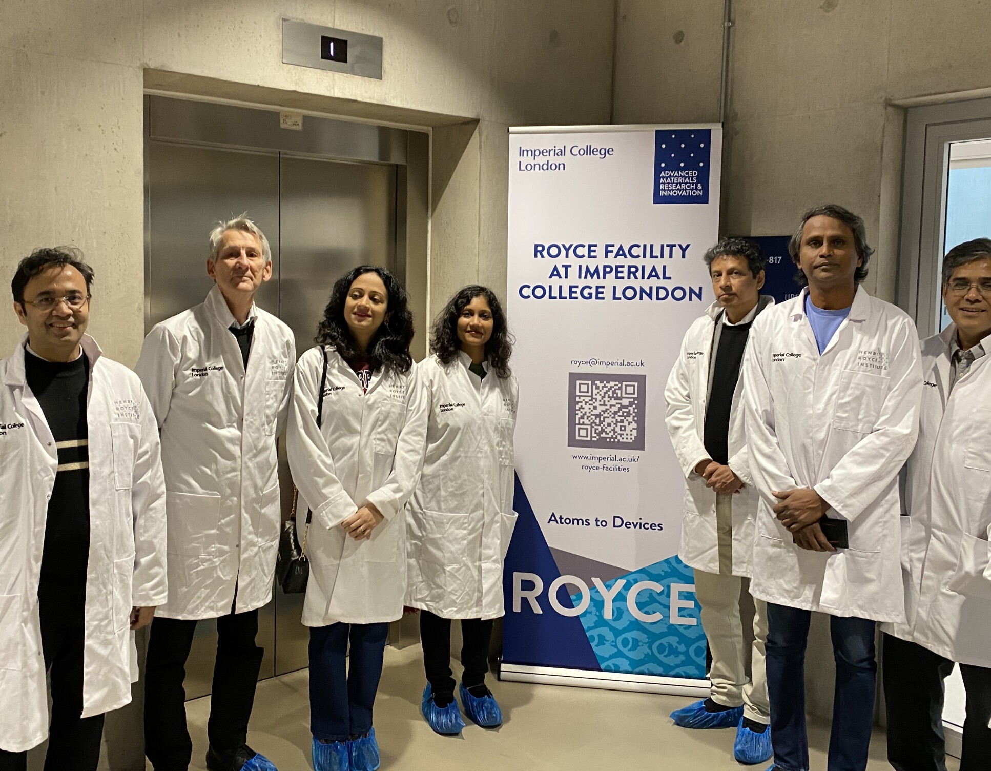 Neil Alford with India delegation guests at Imperial's Royce facility
