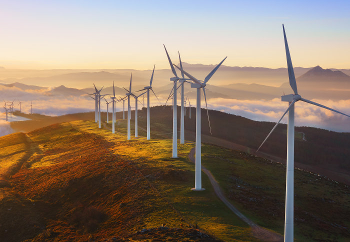 wind turbines