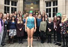 Department Operations Manager Dr Emma Watson sets off to swim the Channel