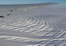 Cause of long, potentially damaging channels on Antarctic ice shelves found