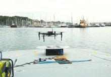 Testing the waters: a new challenge for the Wireless Power Lab drone. 