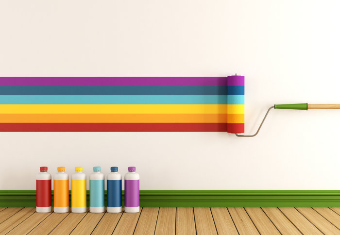 Rainbow paint