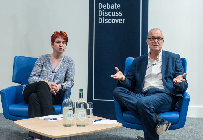 Sir Patrick Vallance and Professor Mary Ryan at Q&A session