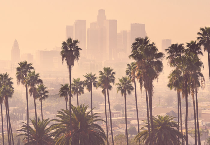 Los Angeles in a haze