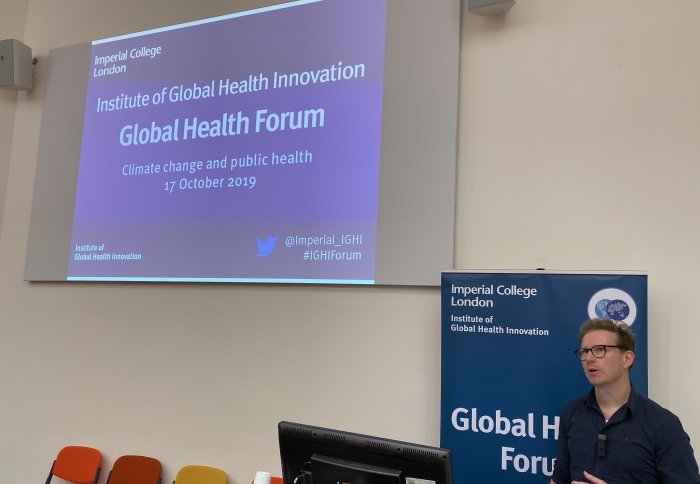 Dr Kris Murray chairs the Global Health Forum on climate change and public health