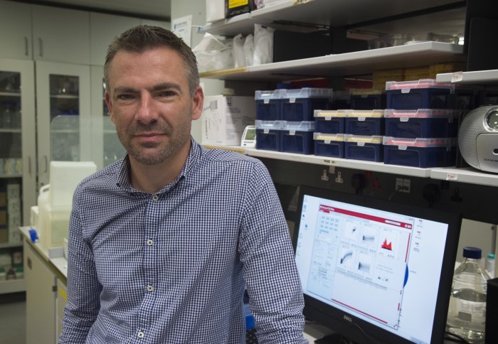 Dr Mike Emerson in his lab at the National Heart and Lung Institute