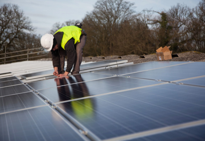 Installing solar panels