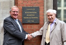 Westminster Hospital Medical School honoured with plaque