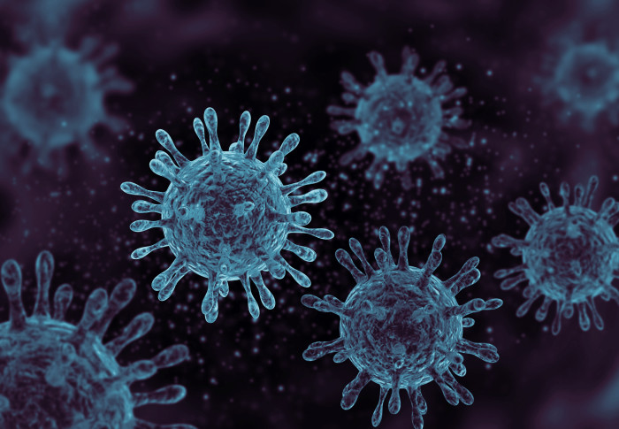 CGI picture of the COVID-19 virus