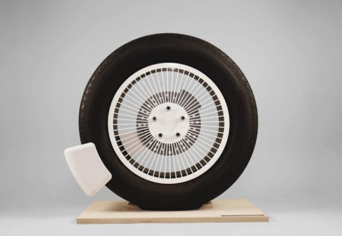 Tyre with tyre wear-capturing device from The Tyre Collective