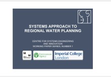 CSEI publishes Systems Approach to Regional Water Planning working Paper