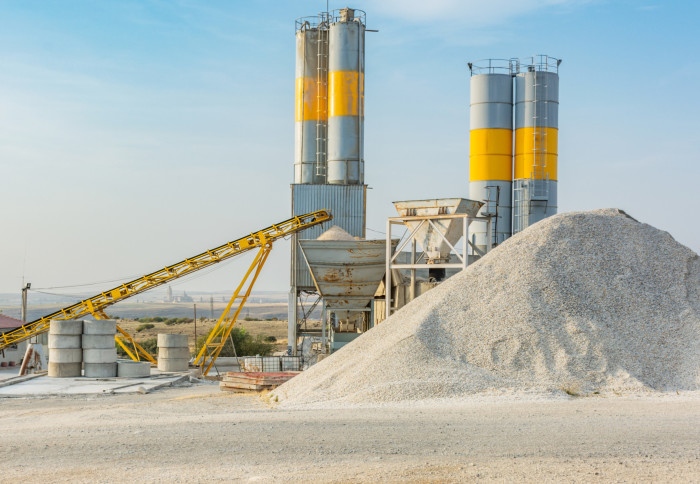 A cement processing plant