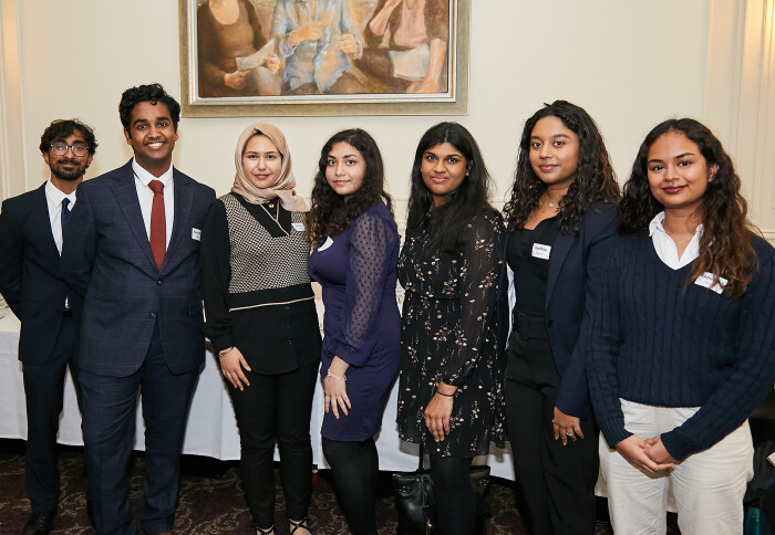 A group of medical students enjoy the Inspire GP event in South Kensington