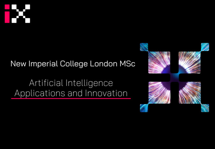A banner advertising Imperial-X's new MSc  in AI