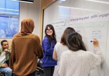 Students explore high-quality engagement practice in Public Engagement Module