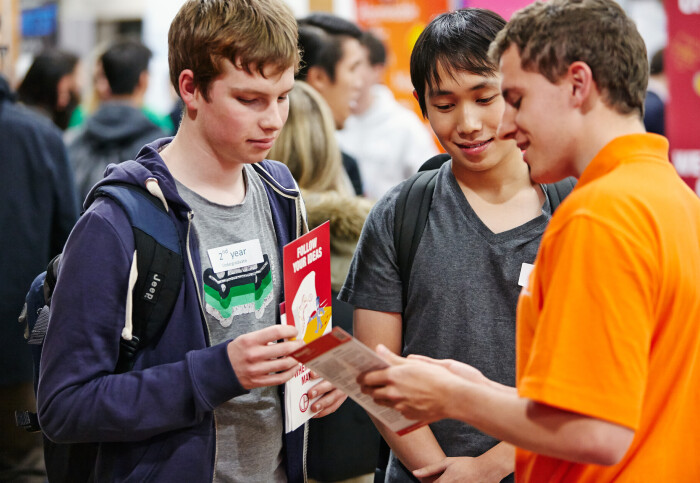 Students at a Careers Fair
