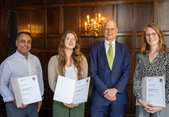 Three of the recipients of this year's Provost’s Awards for Excellence in Health and Safety