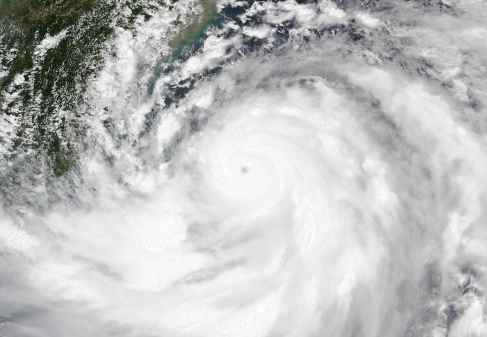 Typhoon Gaemi just before making landfall in Taiwan on July 24. Image by the NOAA-20 Satellite.