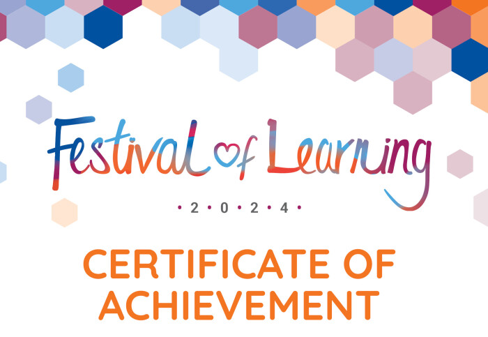 Festival of learning certificate