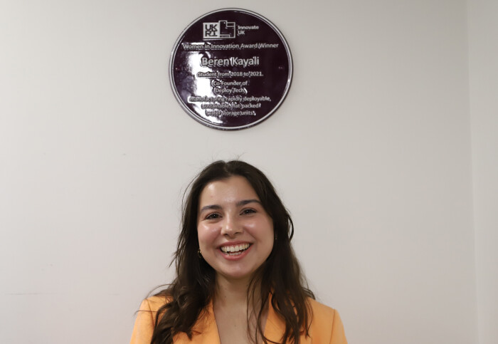 Bere Kayali at her Purple Plaque Unveiling Ceremony that she received as a Women in Innovation Award Winner