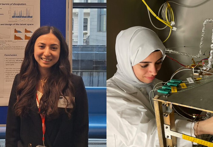 Fellowship recipients, Elise Özalp and Hamda Al-Ali