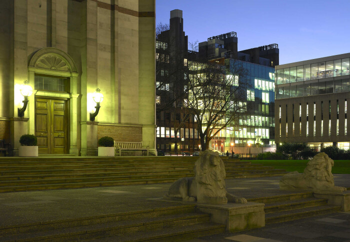 Queens Tower at night