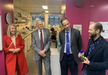 Finnish Science Minister visits Imperial to welcome growing UK-Finland research