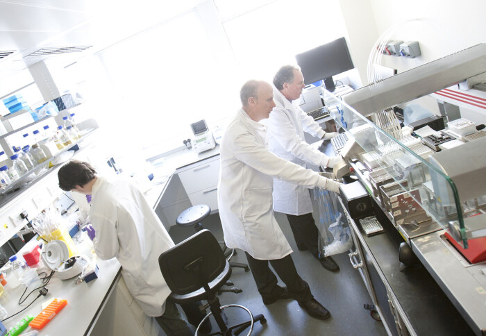 scientists in a high tech lab at Imperial