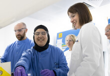 Chancellor and Pensions Minister visit pioneering biotech spinout at White City