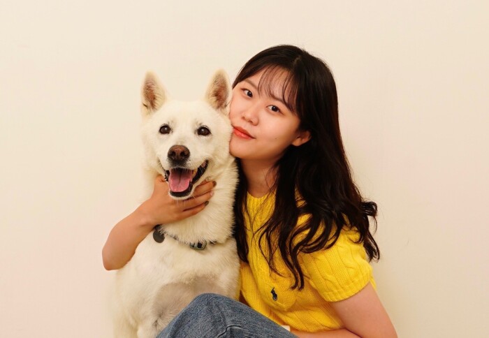 Yea Eun Moon with her dog