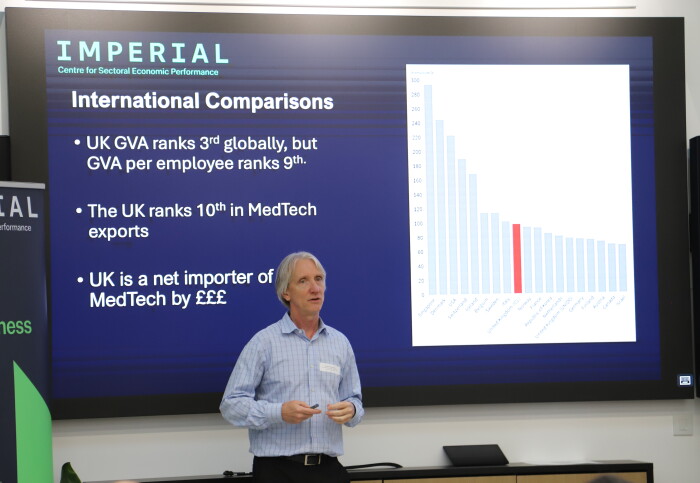 Professor James Moore Jr addresses the international competitiveness of the UK HealthTech Sector