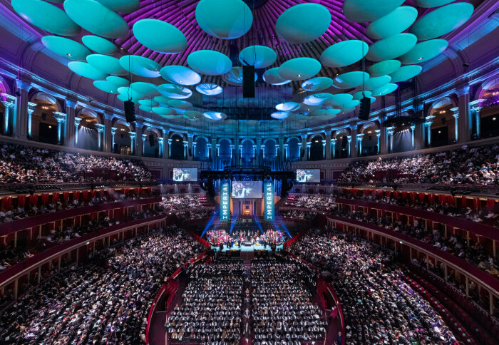 Inside of the Royal Albert Hall on Commemoration Day