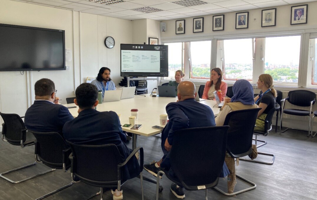 The IGHI team is hosting a session with staff members from the Saudi Patient Safety Center.