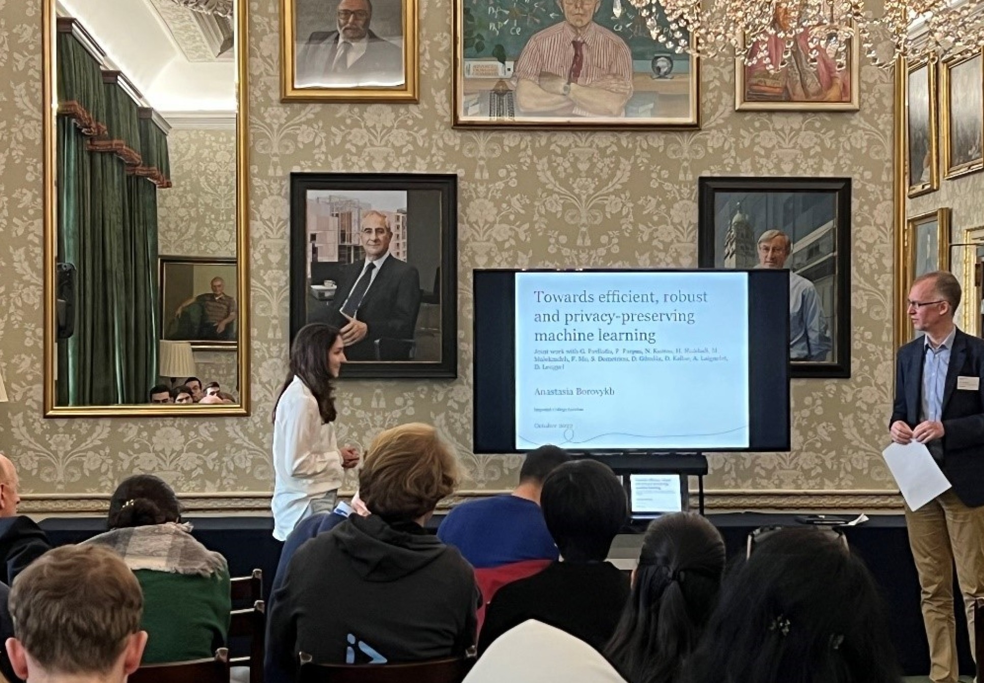 Dr Anastasia Boryvkh during her presentation