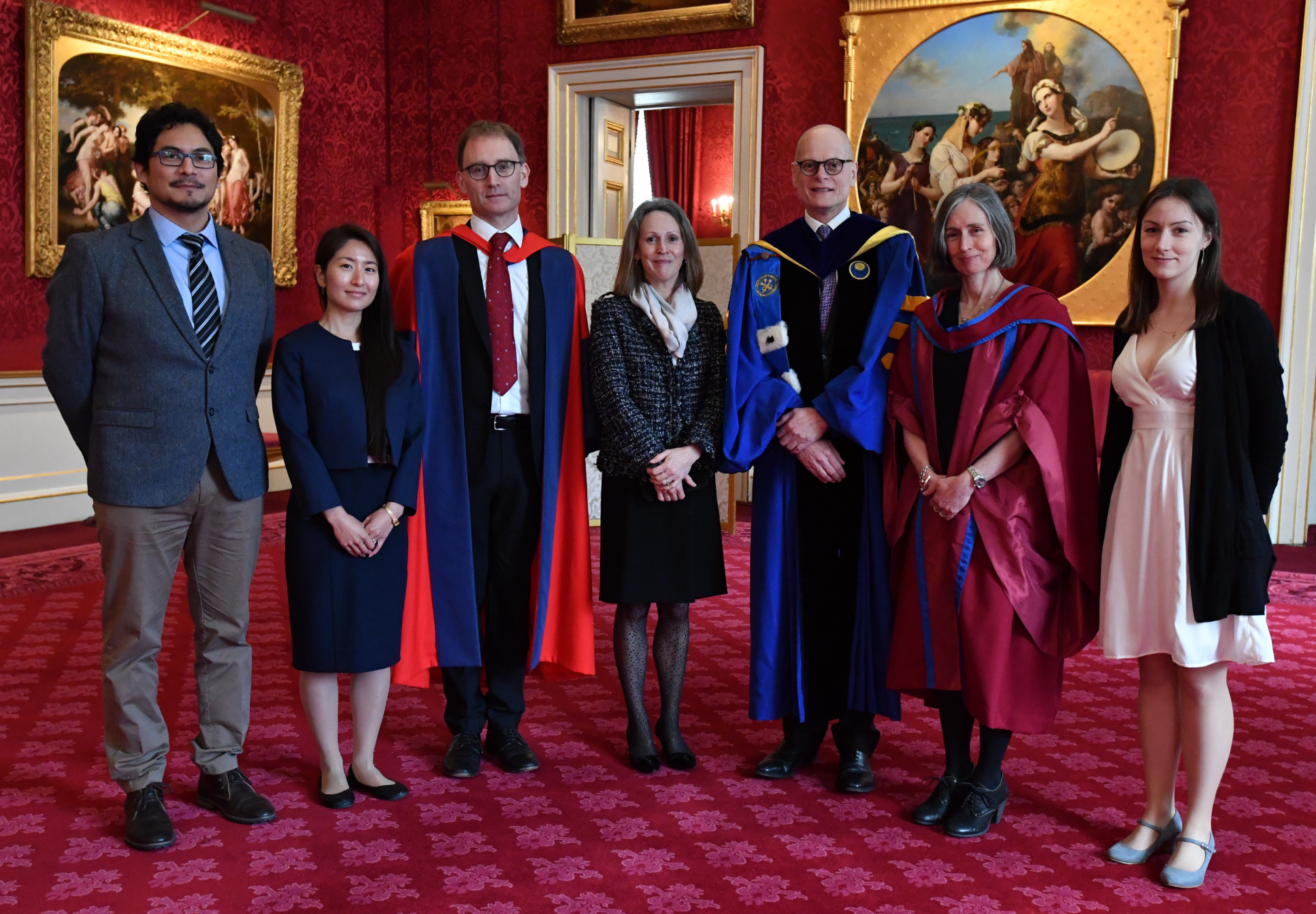 Representatives from Imperial College London attending the Queen's Anniversary Prize presentation