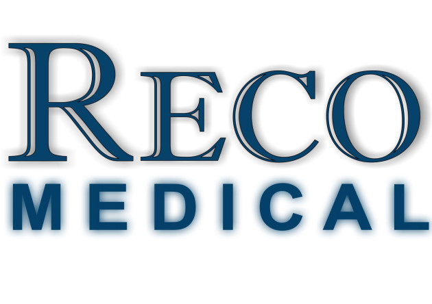 Reco logo: Text 'RECO MEDICAL'