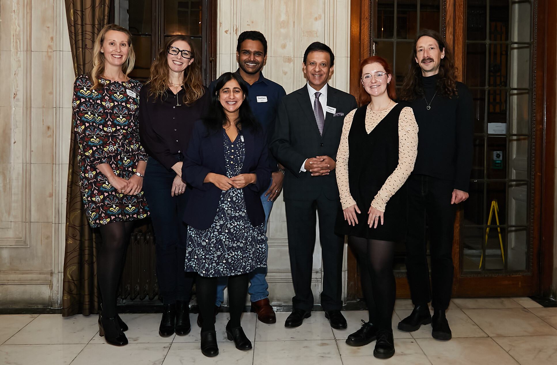 The Undergraduate Primary Care Team with the event’s guest speakers – (L-R) Jenna Mollaney, Dr Sian Powell, Dr Arti Maini, Dr Gautham Benoy, Dr Chaand Nagpaul, Dr Lisa-Jayne Edwards and Tom Rozier-Hope 