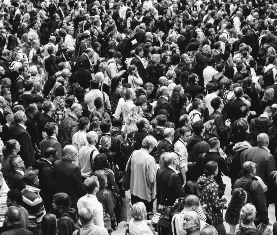 Photo of a large crowd