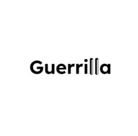 The Guerrilla logo, which is simply the name in black font on a white background