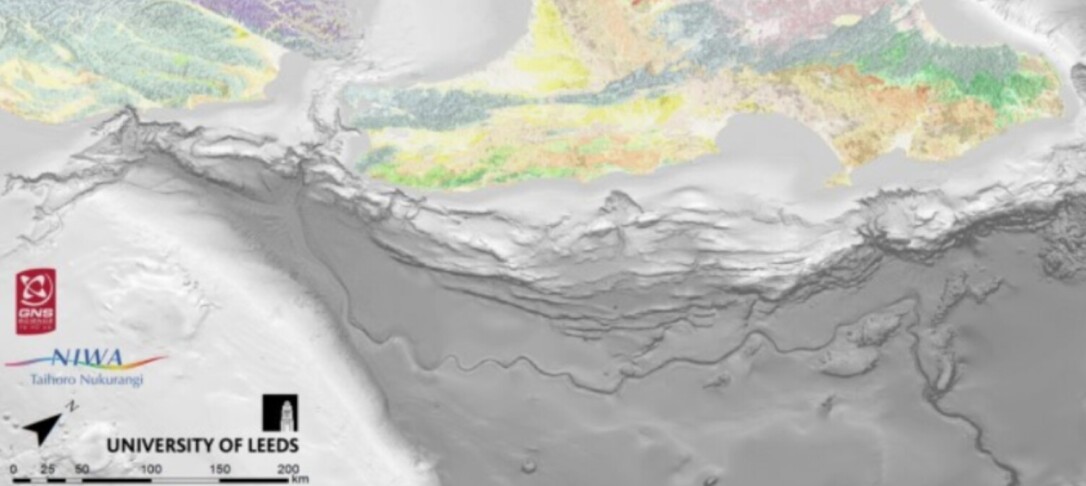 Shaded relief map.