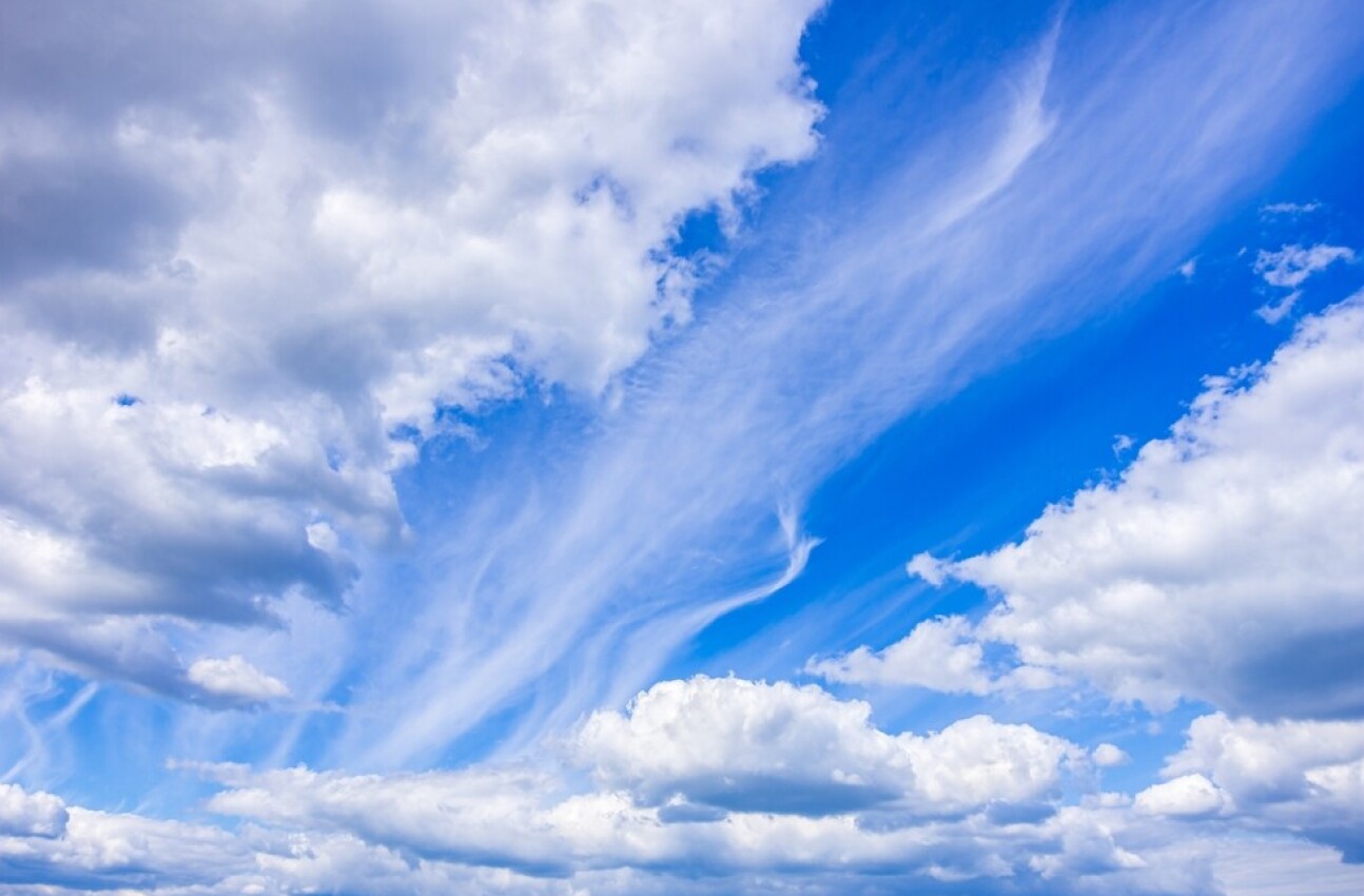 A variety of clouds in the sky